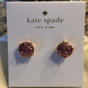 Kate Spade Gum drop earrings, Rose Gold